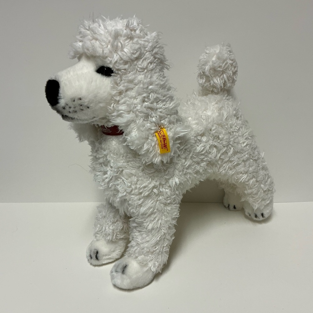 Steiff White Poodle Plush American Kennel Club AKC